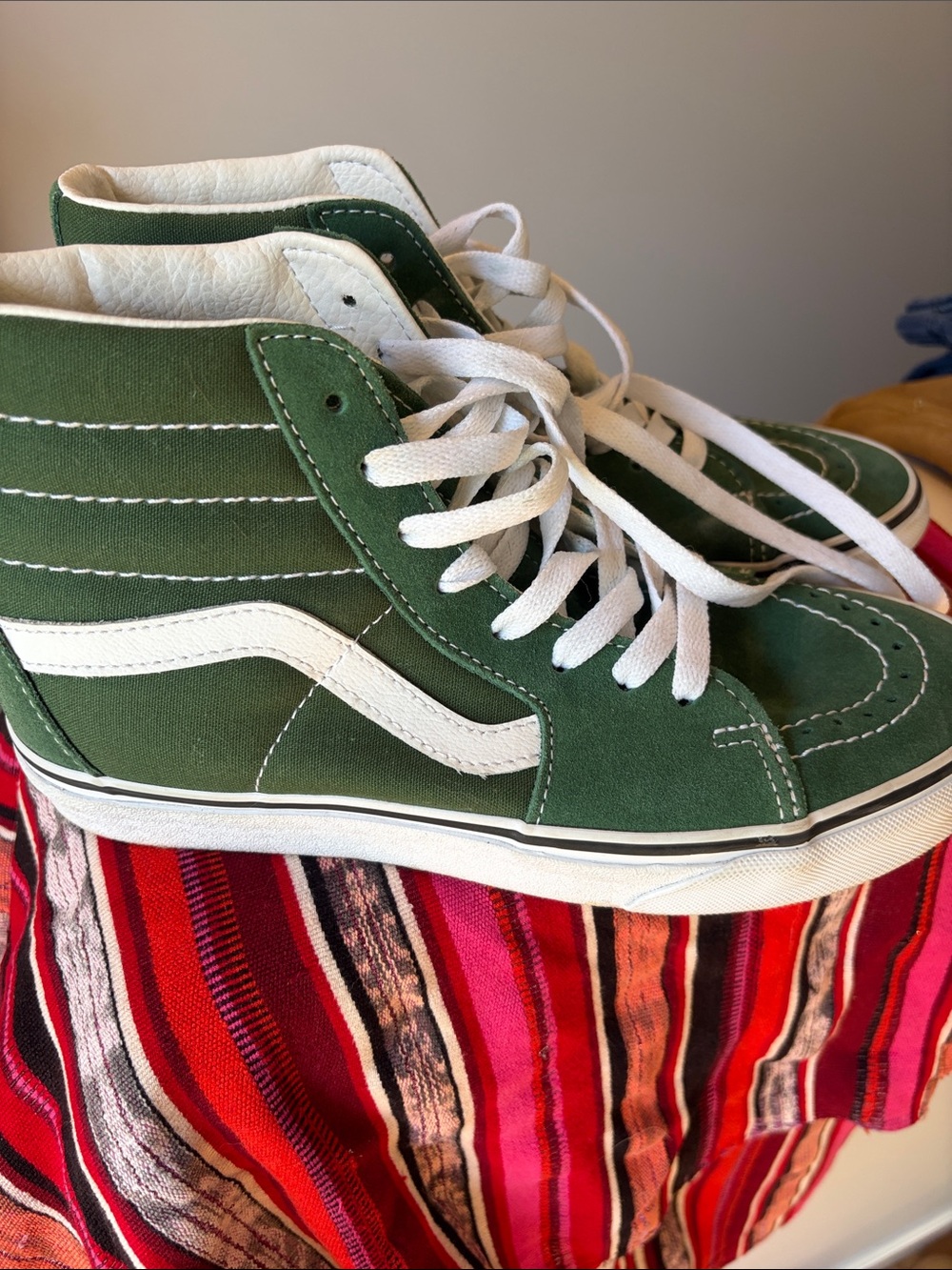 Vans Sk8-Hi Top Sneakers Green Pastures